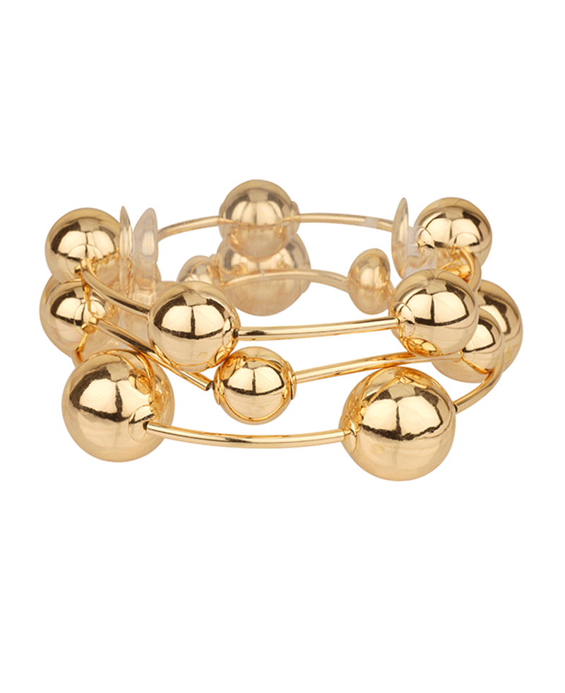 Metal CCB Bar Elastic Bracelet