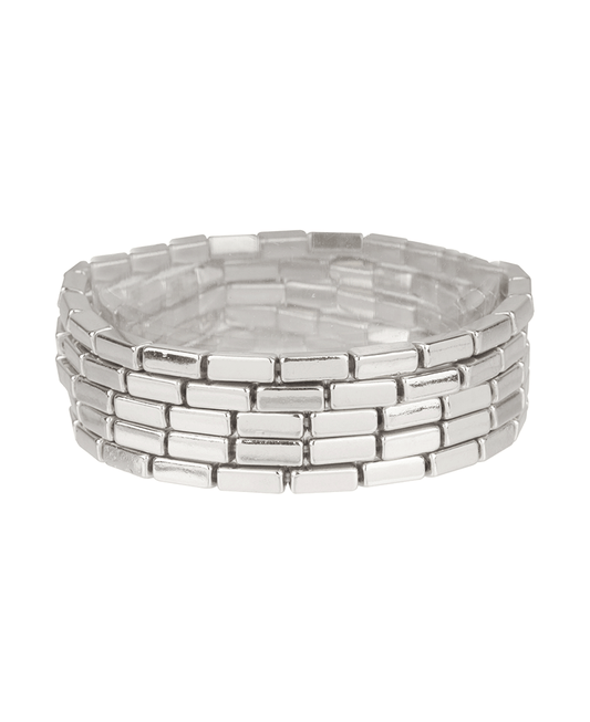 Metal Nugget Stackable Elastic Bracelet