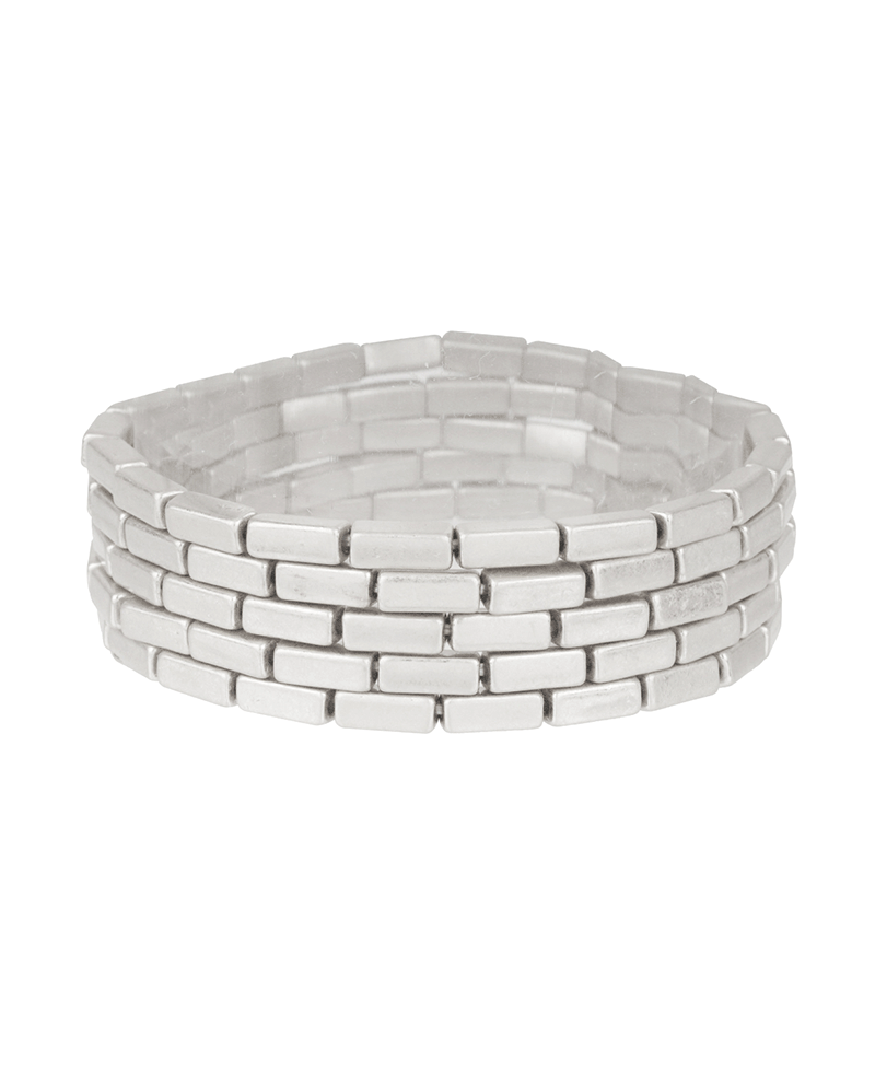 Metal Nugget Stackable Elastic Bracelet