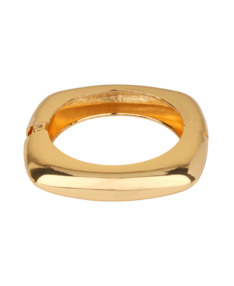 Metal Square Bangle Hinge Bracelet