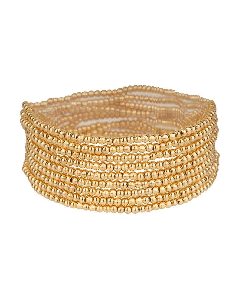 2.5mm CCB Ball Stackable Elastic Bracelet