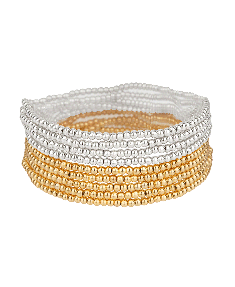 2.5mm CCB Ball Stackable Elastic Bracelet