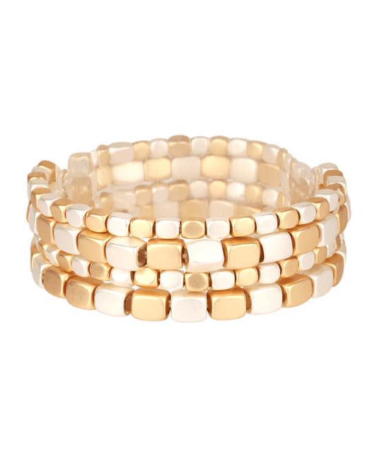 CCB Nugget Multi Elastic Bracelet