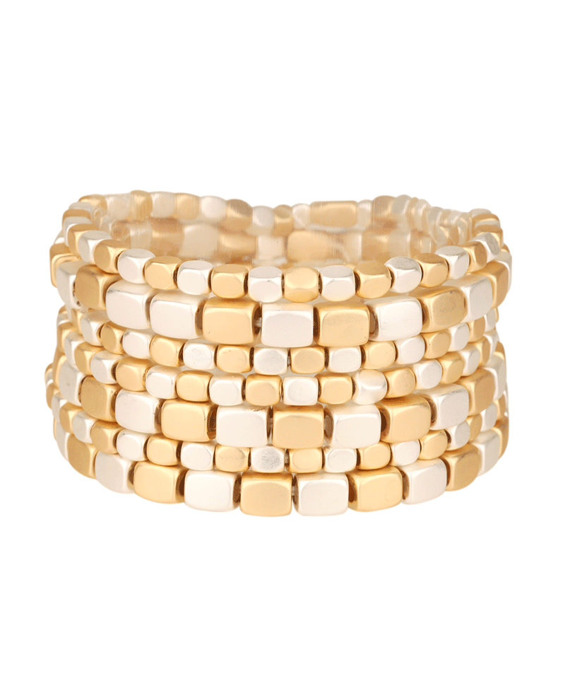 CCB Nugget Multi Stackable Elastic Bracelet