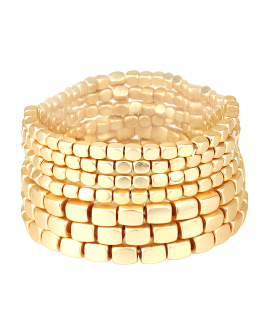 CCB Nugget Multi Stackable Elastic Bracelet