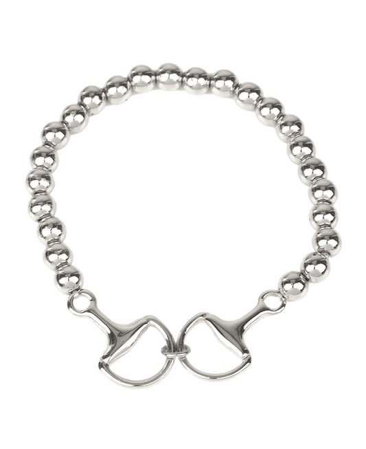 Metal Horsebit CCB Elastic Bracelet