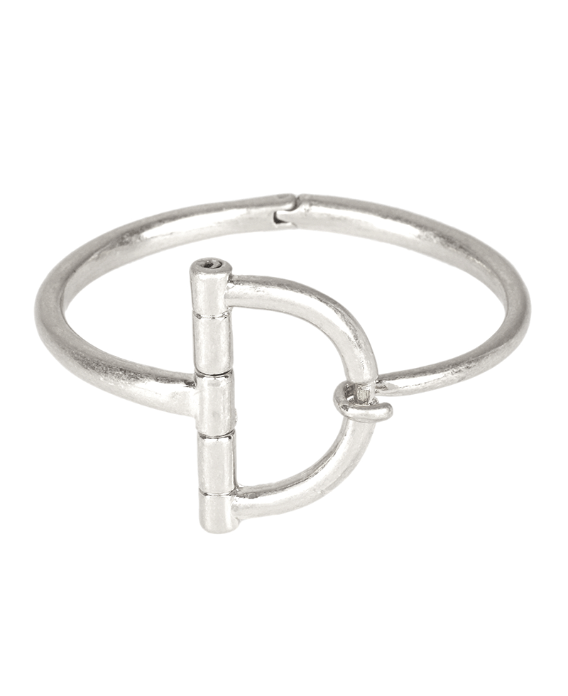 Metal Horsebit Bangle Bracelet