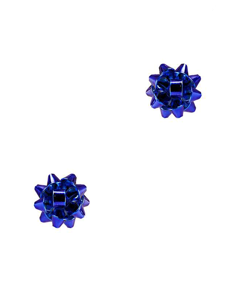 12mm Metal Christmas Aluminum Coating Post Earring