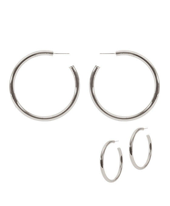 55mm Metal Hollow Hoop Round Earring