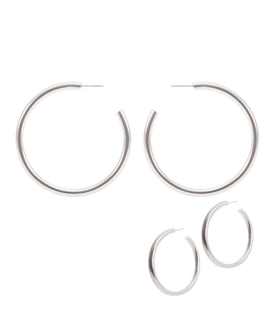 55mm Metal Hollow Hoop Round Earring