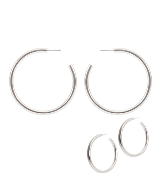 55mm Metal Hollow Hoop Round Earring