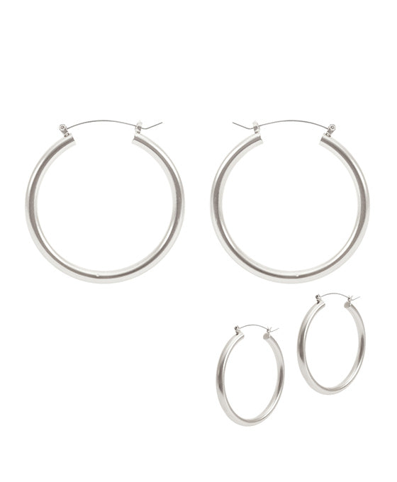 45mm Metal Hollow Hoop Earring