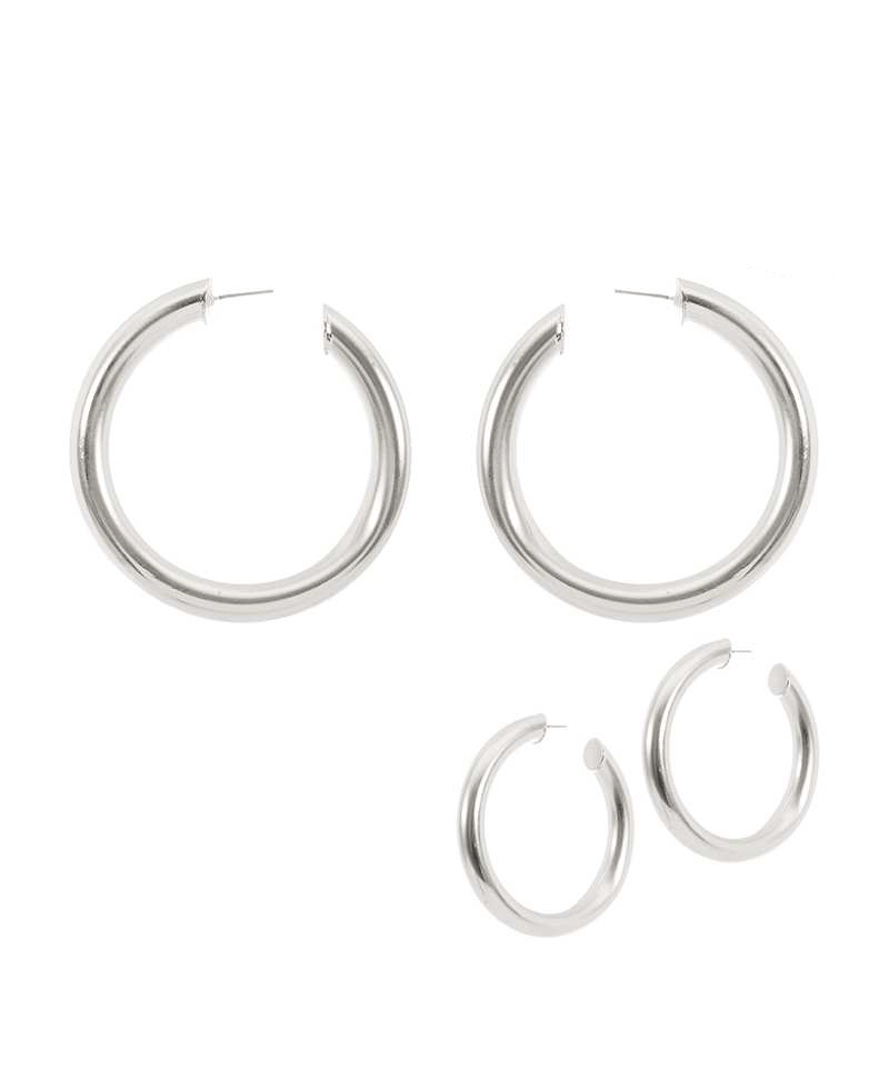 Metal Hollow 48mm Hoop Earring