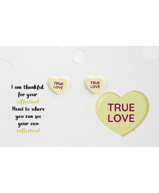TRUE LOVE Heart Earring