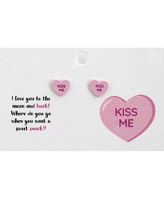 KISS ME Heart Earring