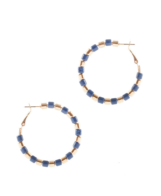 40mm Color Coating Round Hoop Earring