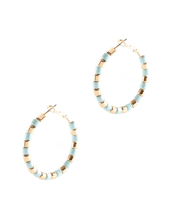 40mm Color Coating Round Hoop Earring