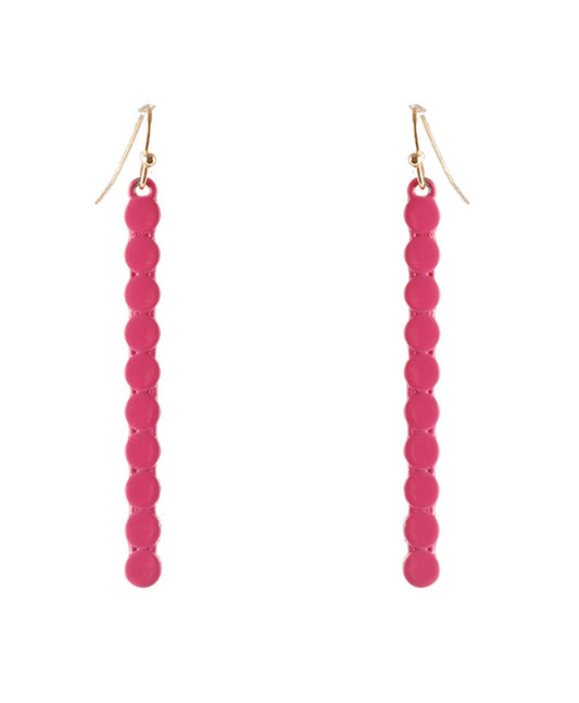 Metal Color Coating Bar Earring