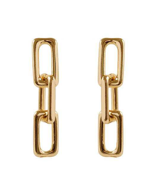 Metal Link Post Earring
