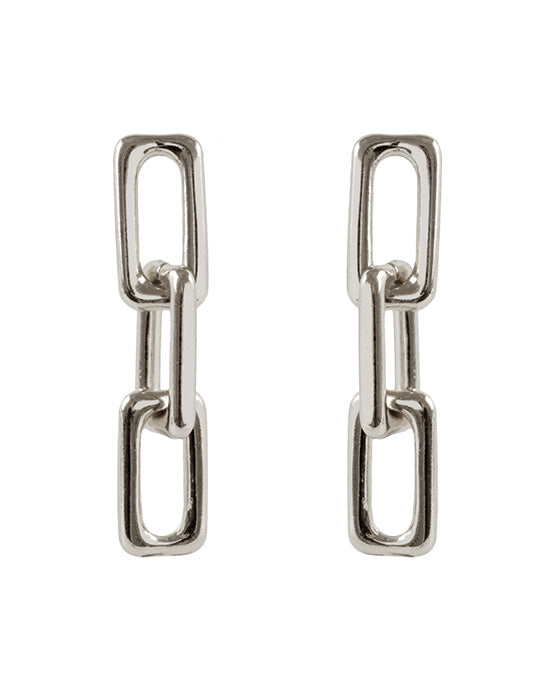 Metal Link Post Earring