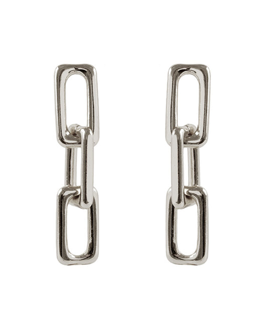 Metal Link Post Earring