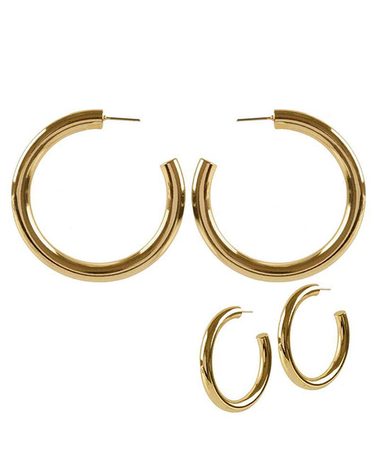 50mm Metal Hallow Hoop Earring