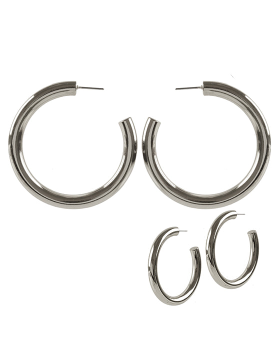 50mm Metal Hallow Hoop Earring