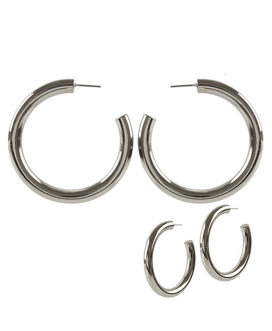 50mm Metal Hallow Hoop Earring