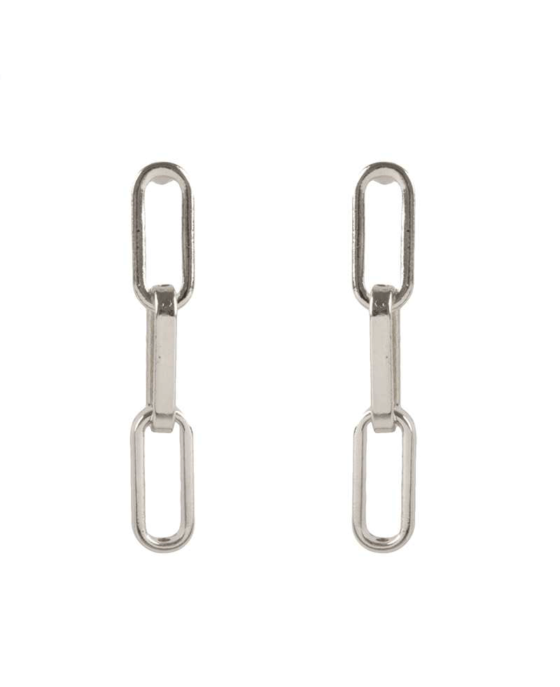 Metal Link Post Earring