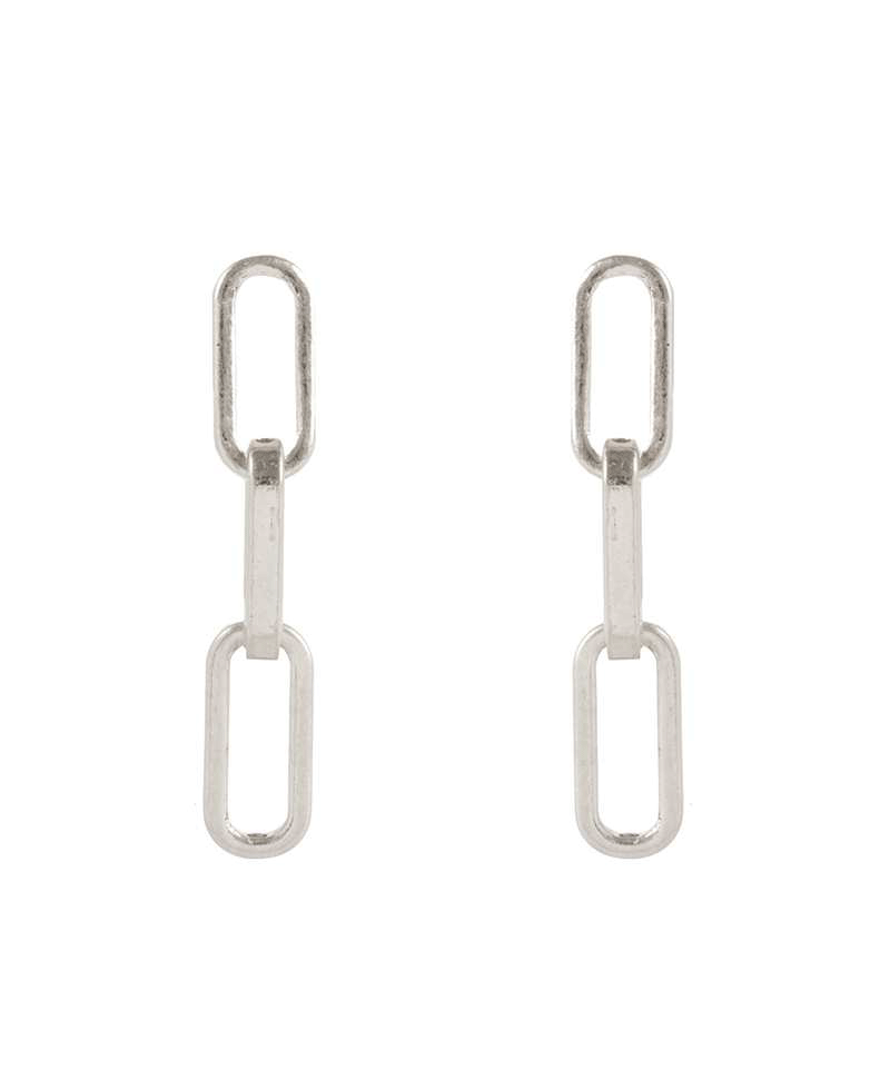 Metal Link Post Earring