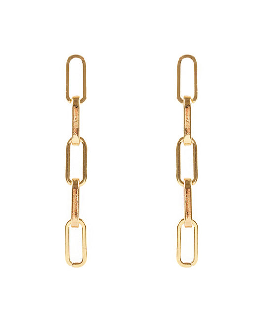 Metal Link Post Earring