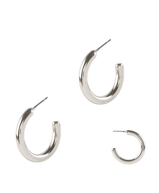 25mm Metal Hoop Earring