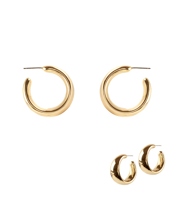 25mm Metal Hoop Earring