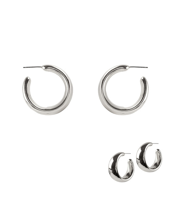 25mm Metal Hoop Earring