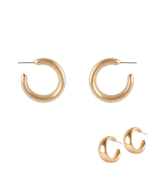 25mm Metal Hoop Earring