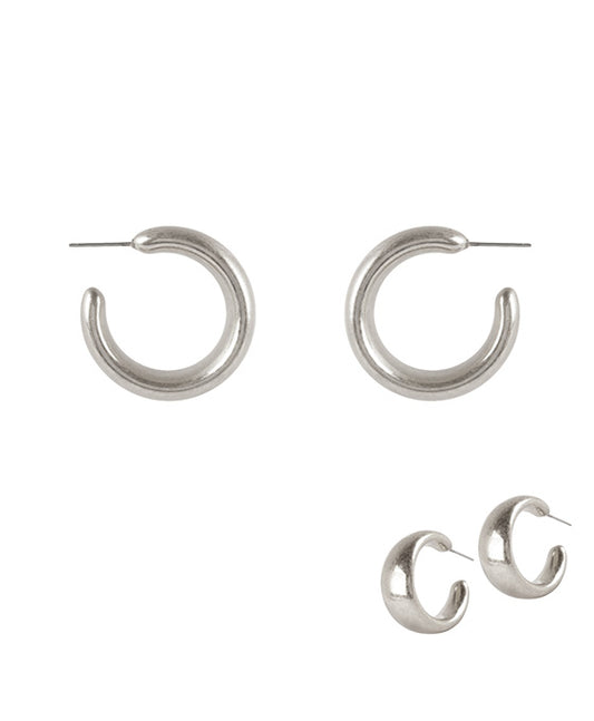 25mm Metal Hoop Earring
