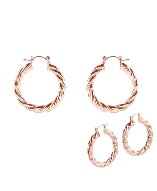 35mm Metal Hollow Aluminum Coating Hoop Pincatch Earring