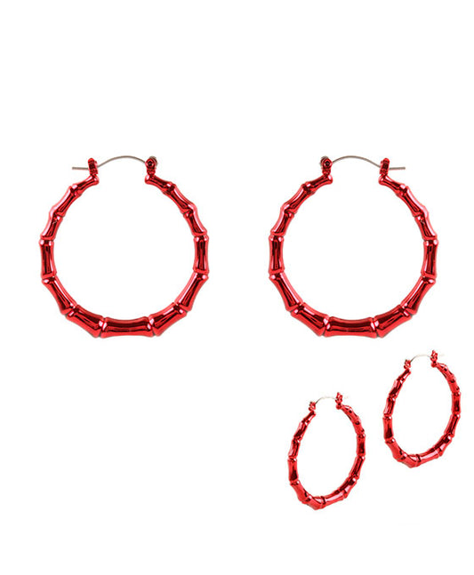 40mm Metal Aluminum Coating Pincatch Earring