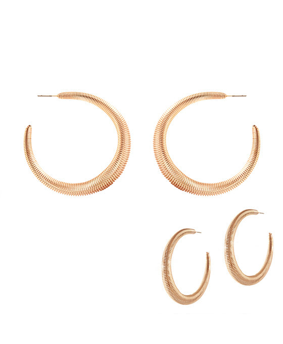Metal Springwire Aluminum Coating Hoop Earring