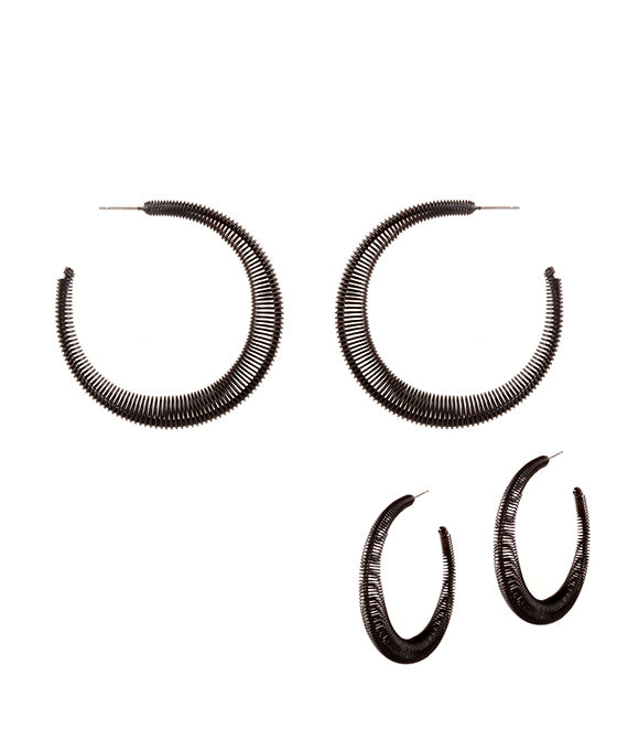 Metal Springwire Aluminum Coating Hoop Earring