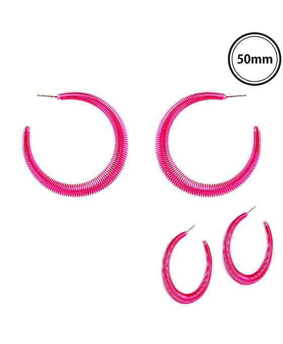 Metal Springwire Aluminum Coating Hoop Earring