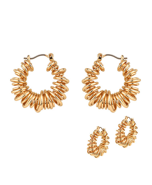 20mm Metal Spring Wire Pincatch Earring