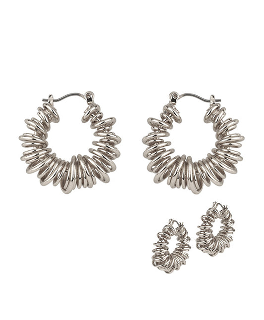 20mm Metal Spring Wire Pincatch Earring