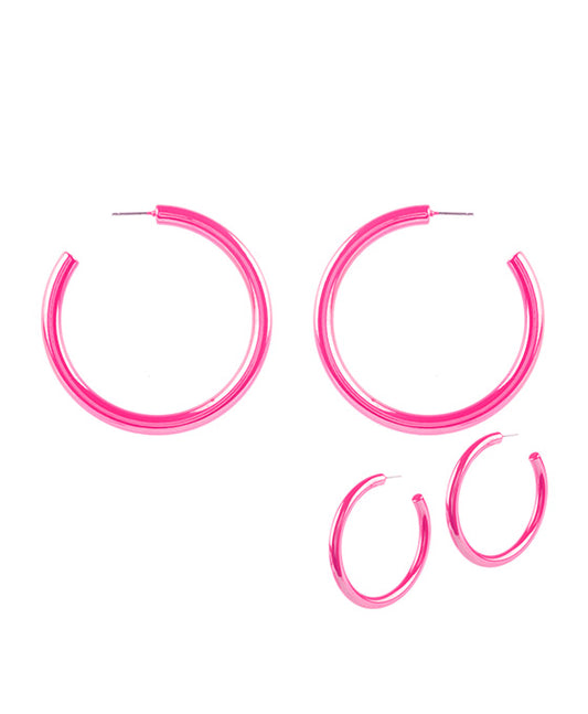 50mm Metal AB Coating Hoop Earring