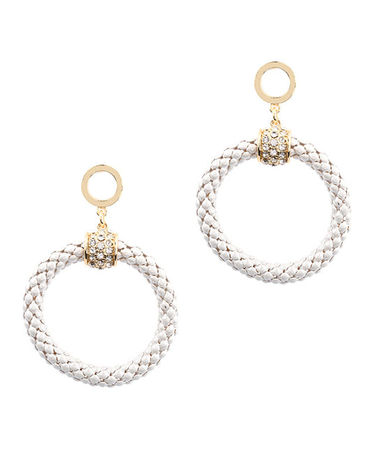 Rhinestone Metal Caviar AB Coating Post Earring