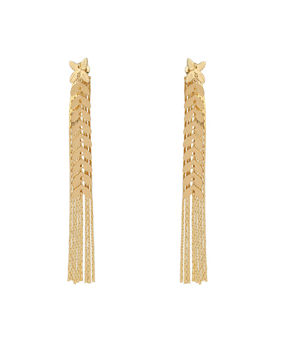 Metal Fringe Earring