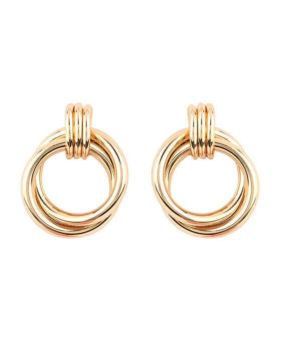 Metal Link Post Earring