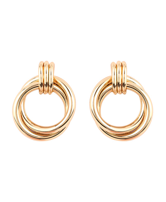 Metal Link Post Earring