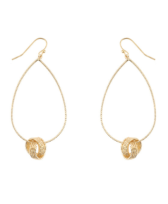 Metal Teardrop Earring