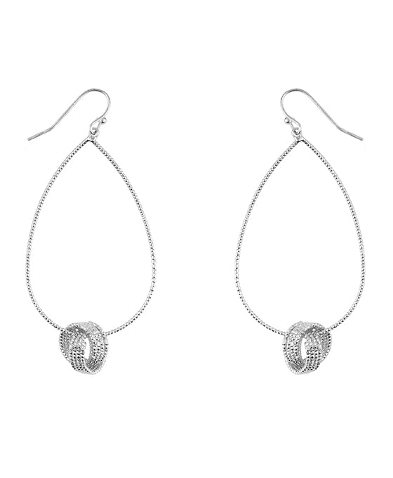Metal Teardrop Earring